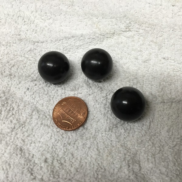 11/16 / .6875 / 17,46mm Steel Ball Bearings.  Heavy and accurate.  Used for punching through strong breakaway.  Will dent car bodies and break tempered glass in most cases.  Use caution when shooting these as they travel far and could injure or kill a person if hit.  Dont even think of using these if there is any chance of a ricochet or direct hit on a person.